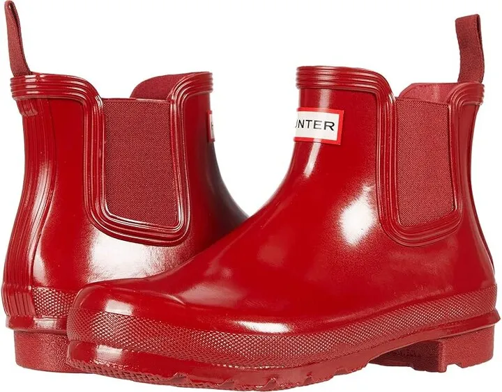 Hunter Original Chelsea Gloss (Military Red) Women's Shoes
