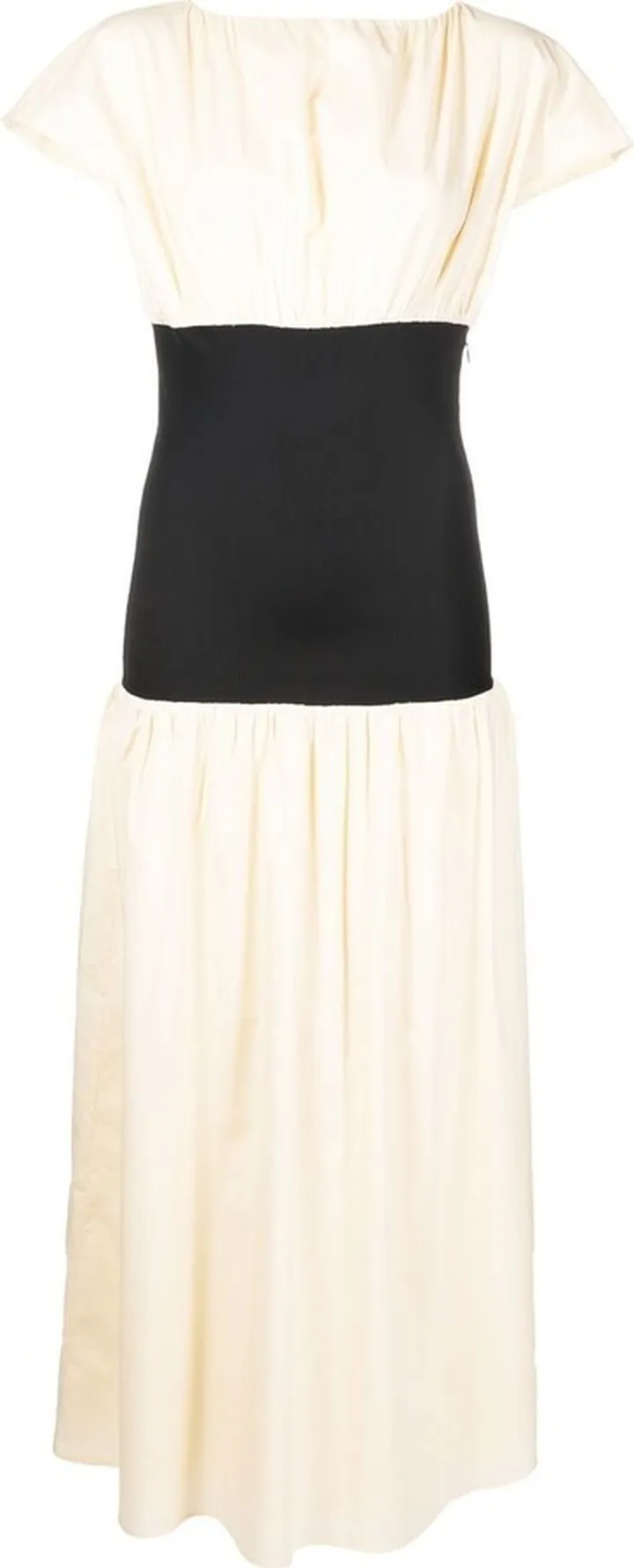 Panel-Detail Midi Dress