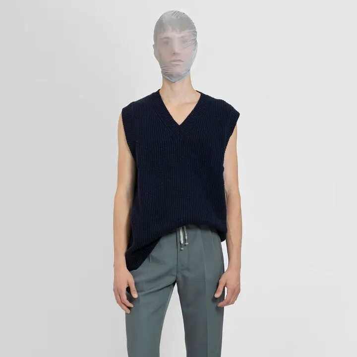 Maison Margiela Man Blue Knitwear