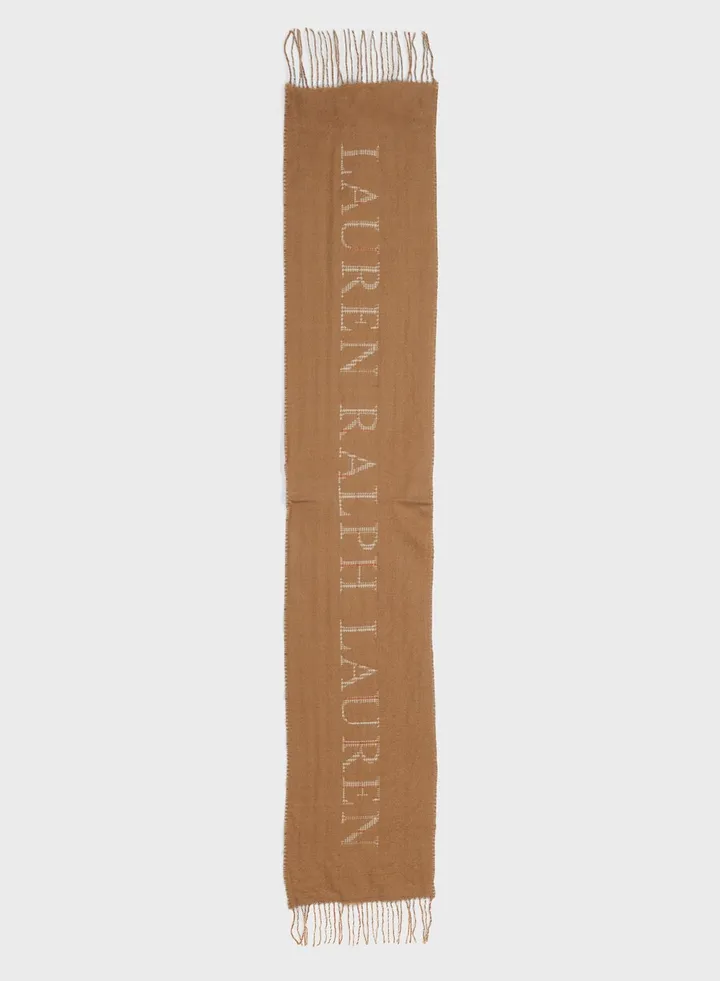 Logo Detailed Scarf