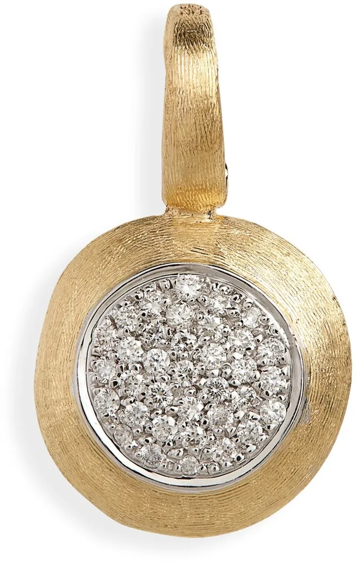Jaipur 18K Yellow Gold Small Pavé Diamond Pendant