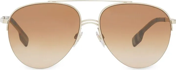 Top Bar Aviator-Style Sunglasses