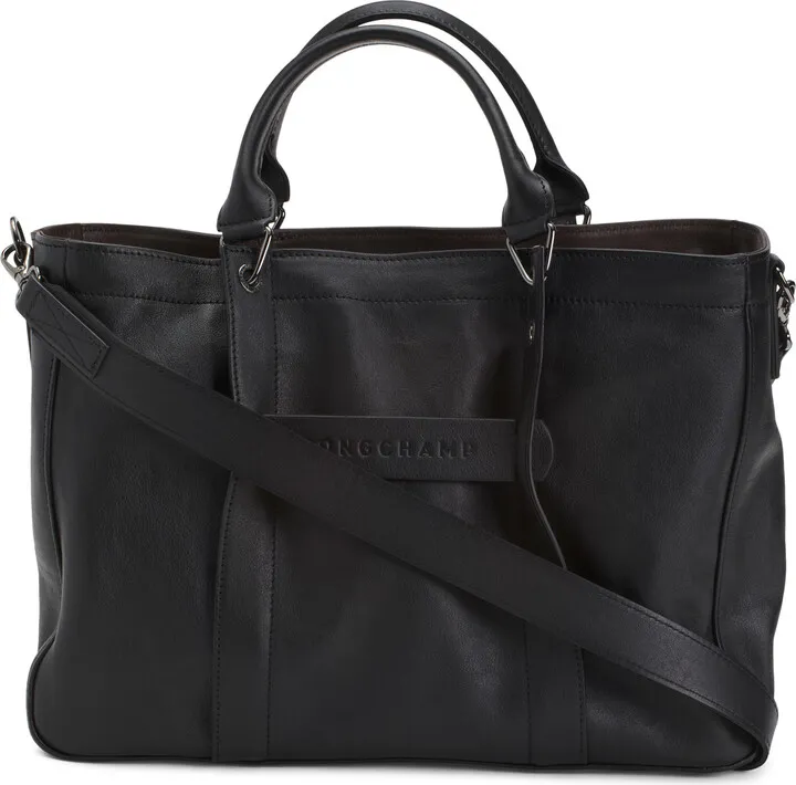 Made In France Leather Le Pliage Medium Tote