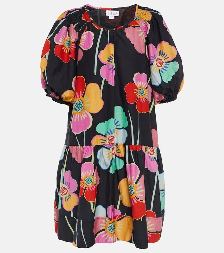 Rachel floral printed mini dress