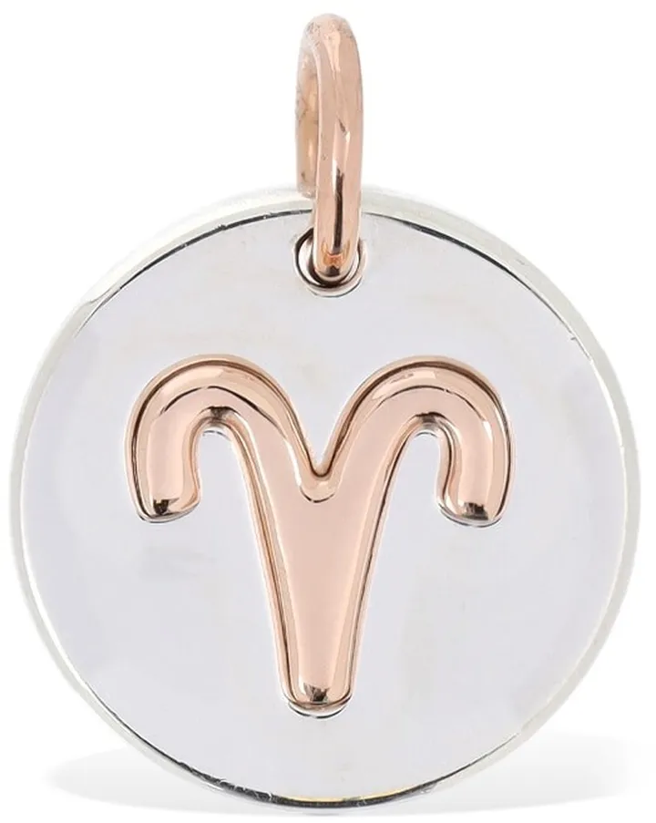 9kt Rose gold & silver Aries charm