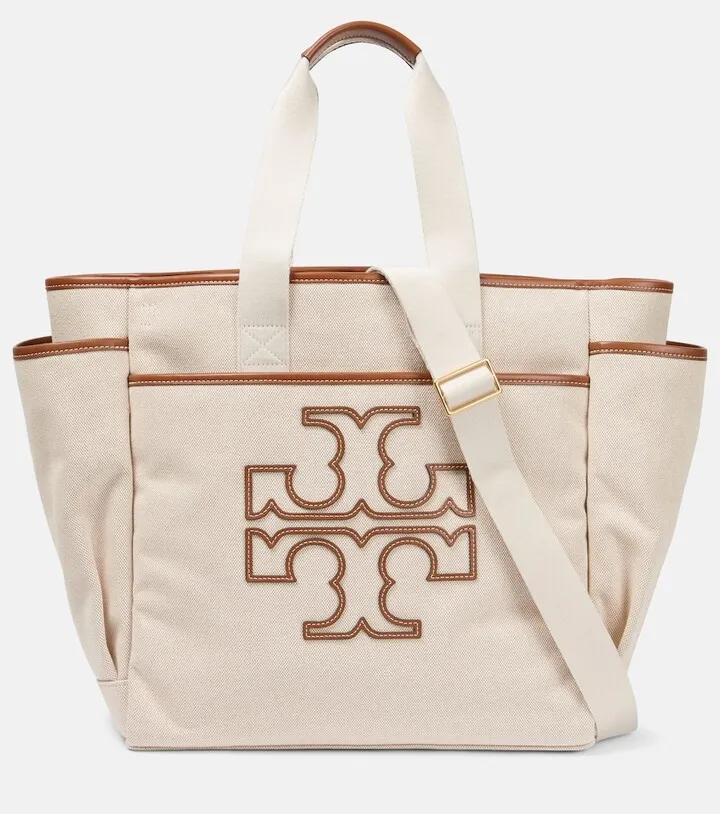 Logo canvas tennis bag