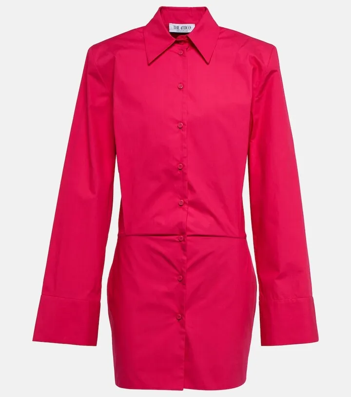 Margot cotton shirt minidress