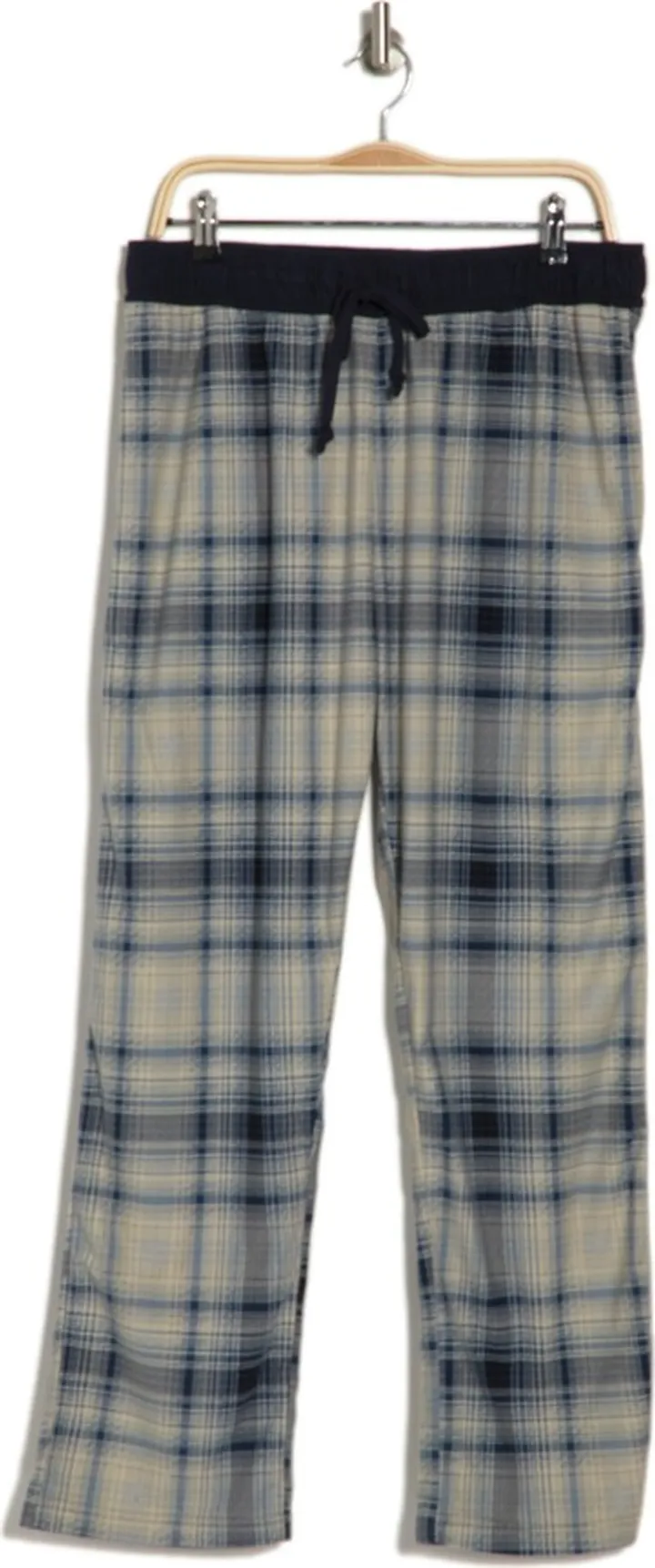 Brushed Flannel Plaid Print Pajama Pants