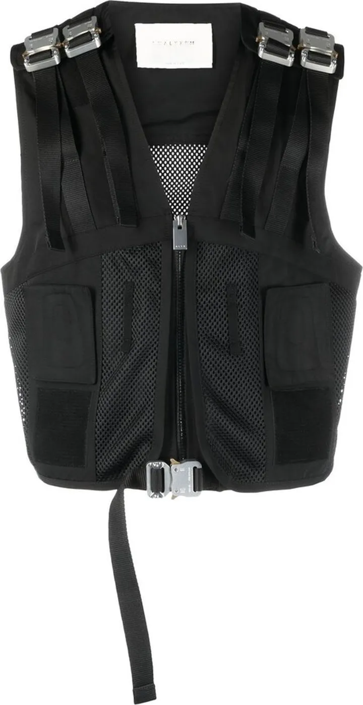 Buckle-Fastening Fitted Gilet