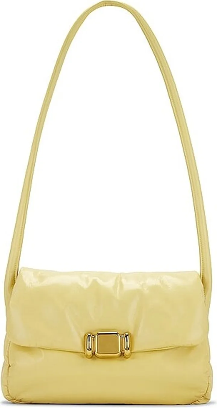 Bottega Veneta Pad Crossbody Bag in Yellow