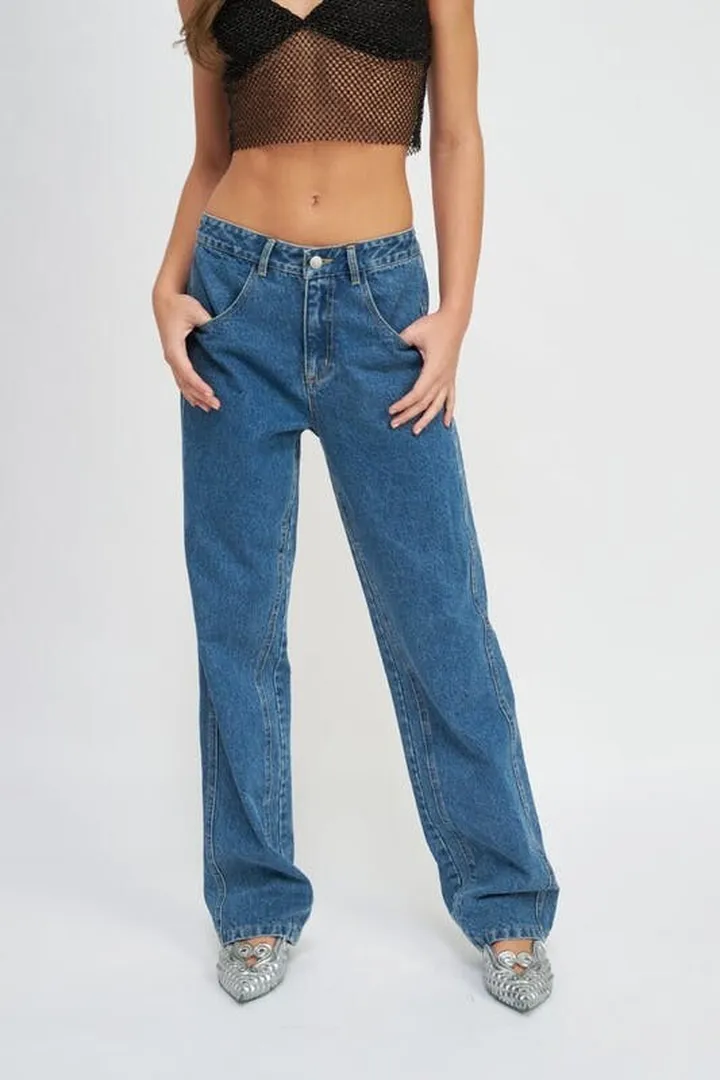 Emory Park Rowan Boyfriend Jeans - Blue