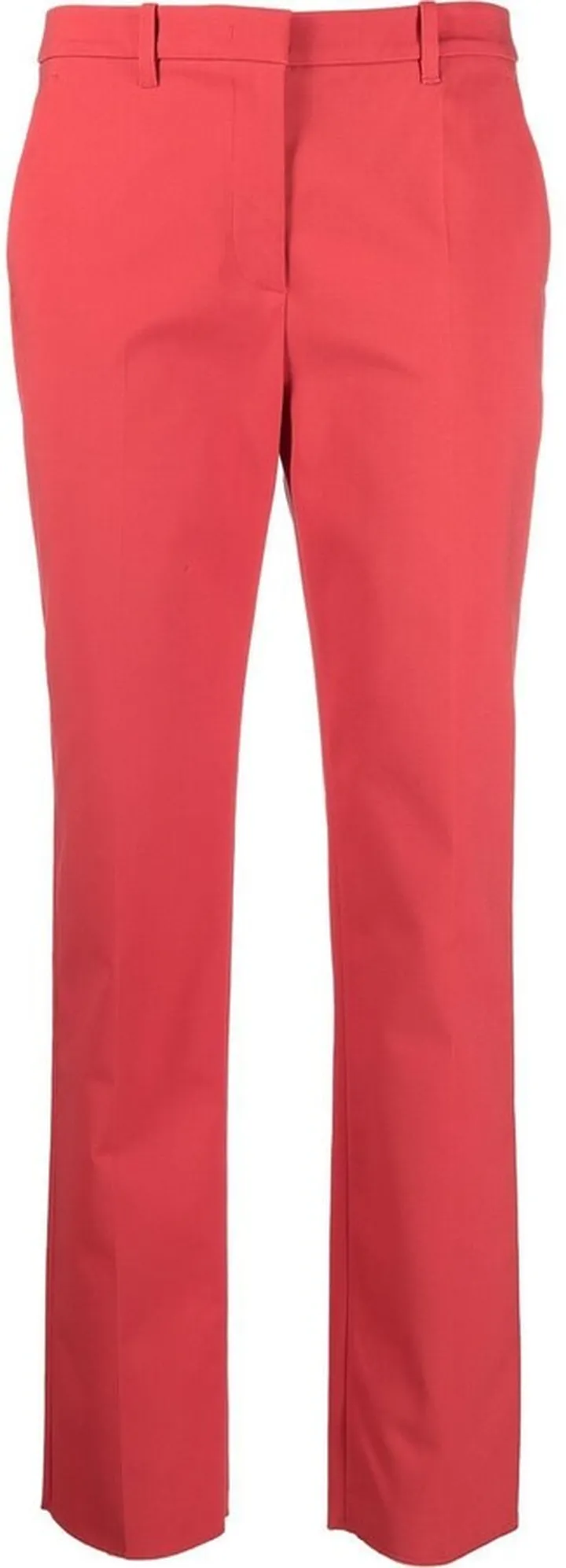 High-Waist Straight Trousers