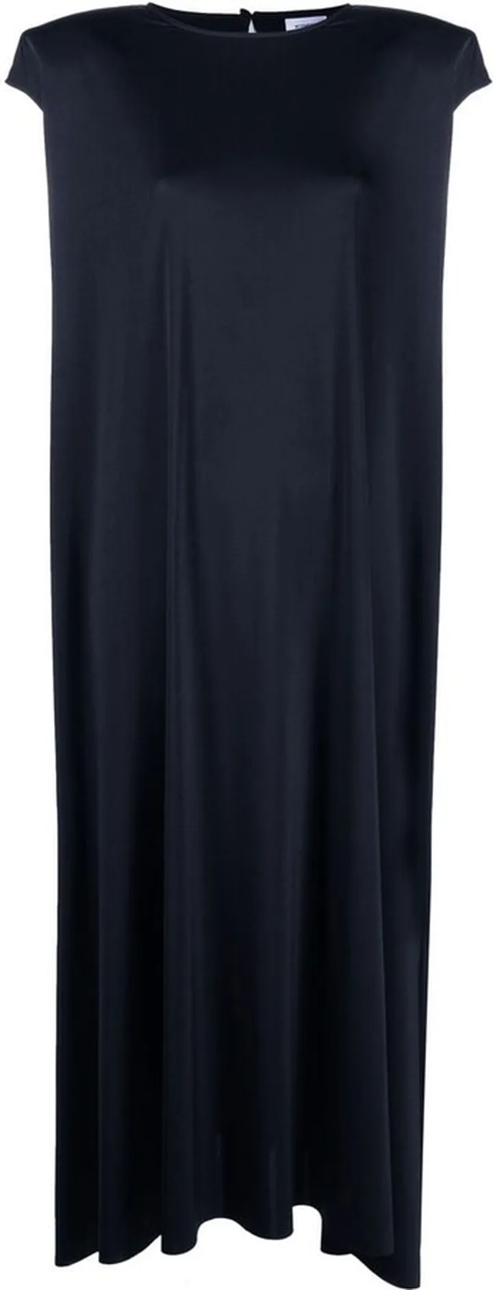 Shoulder-Pad Midi Dress