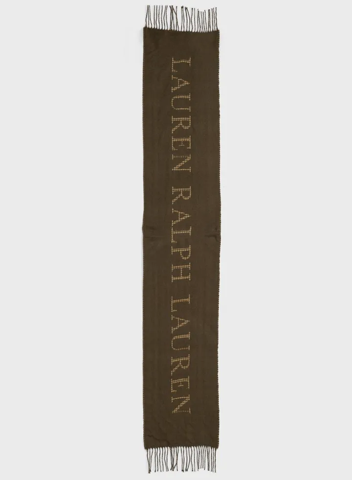 Logo Detailed Scarf