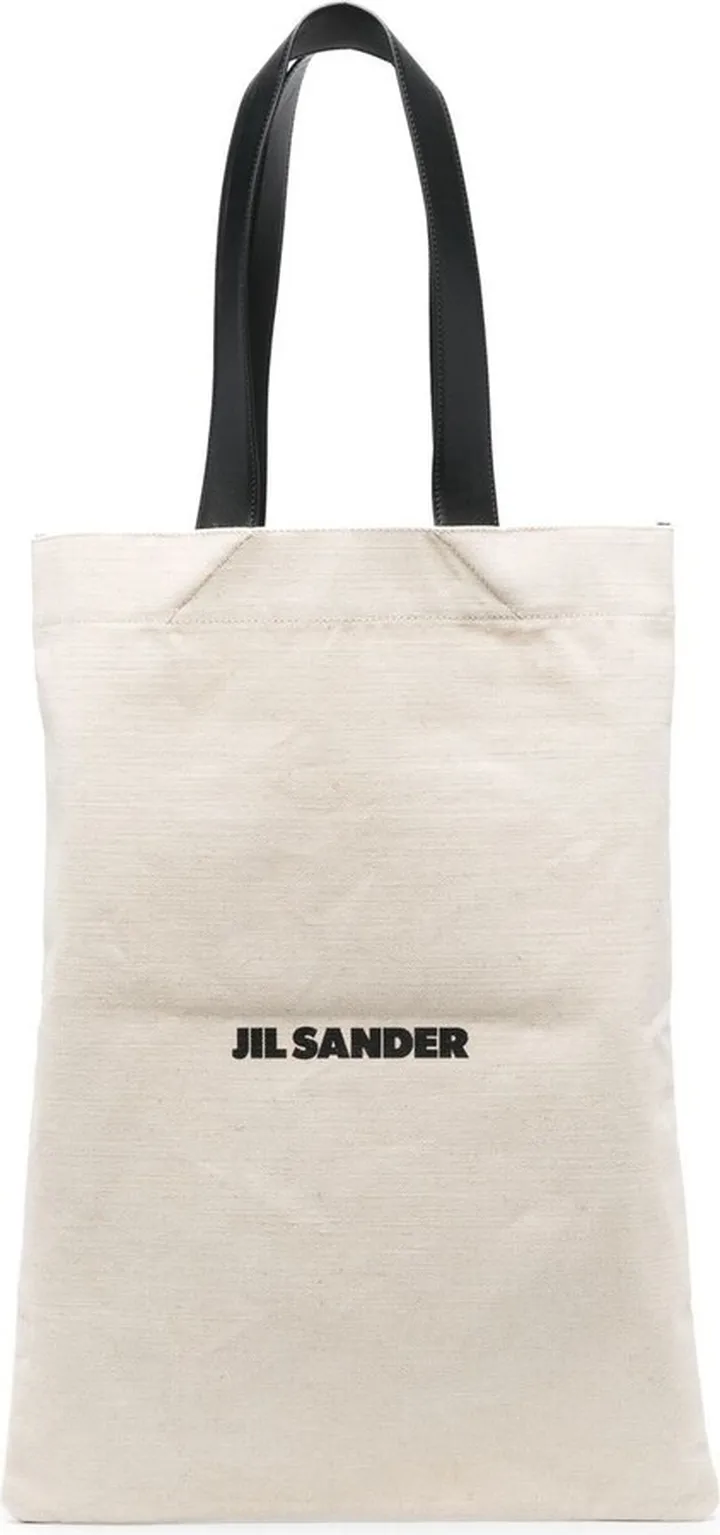 Logo-Print Cotton Tote Bag