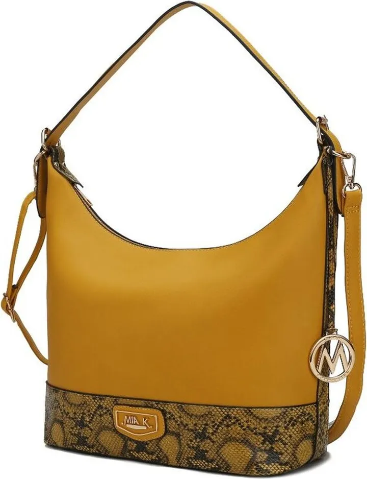 MKF Collection by Mia K Diana Shoulder Handbag For Women's - Yellow