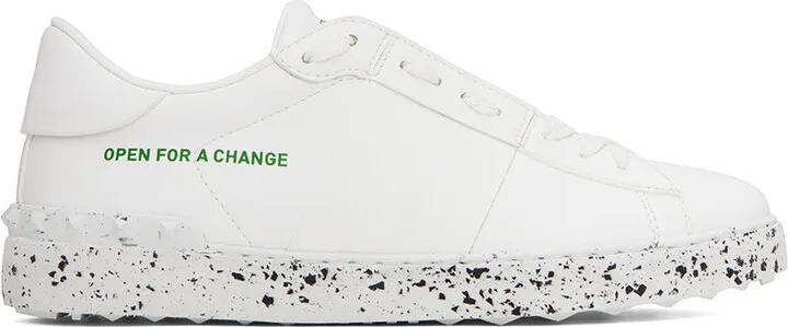 Valentino Garavani White 'Open For A Change' Sneakers