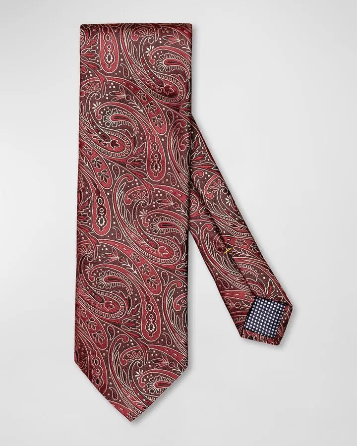Men's Paisley Jacquard Silk Tie