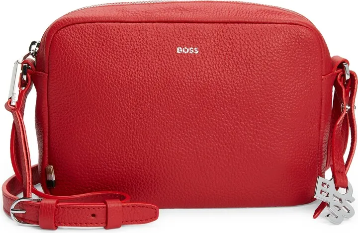 Scarlet Leather Crossbody Bag