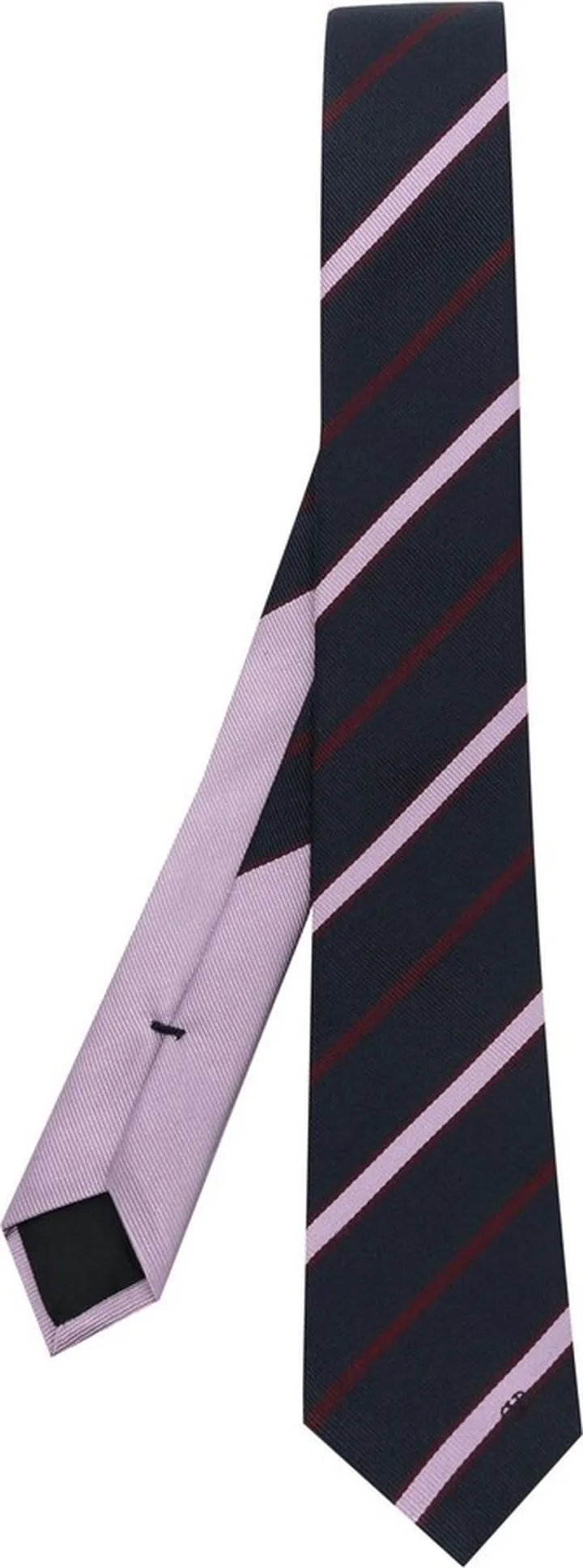 Striped-Pattern Silk Tie