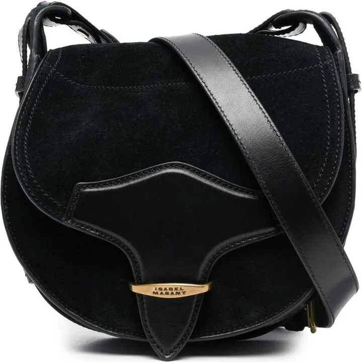 Single-Strap Suede Crossbody Bag