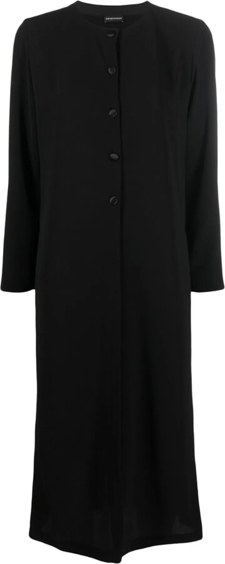 EMPORIO ARMANI- Single-breasted Long Coat