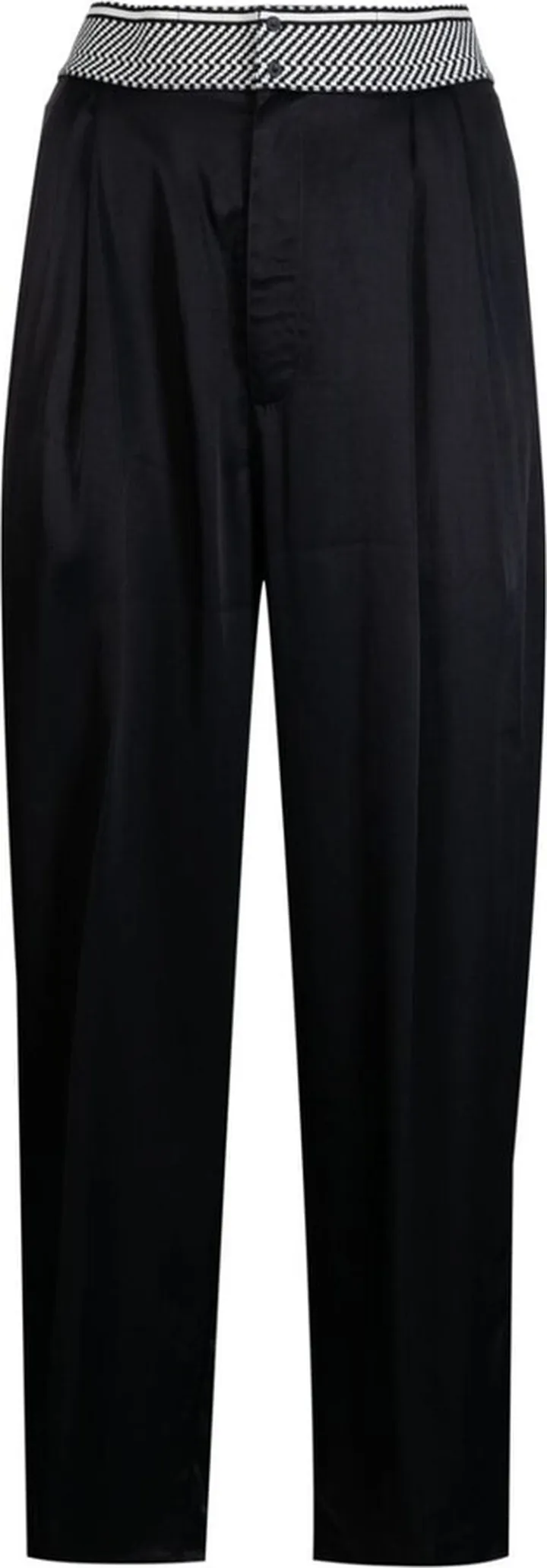 Cropped Loose-Fit Trousers