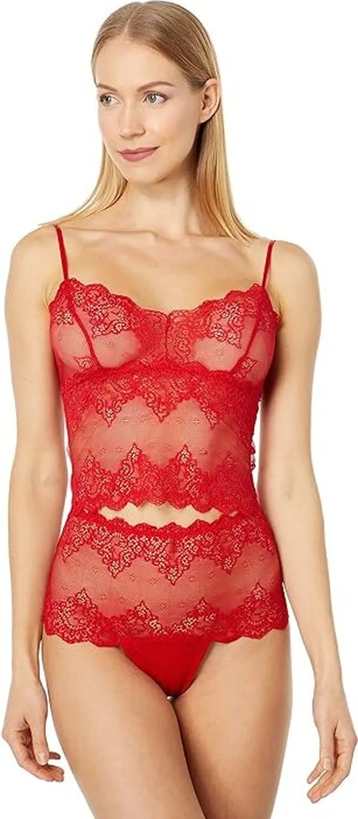 Only Hearts So Fine Lace Cami (Tango) Women's Lingerie