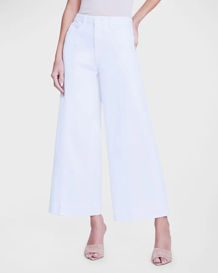 Houston High Rise Wide Crop Jeans