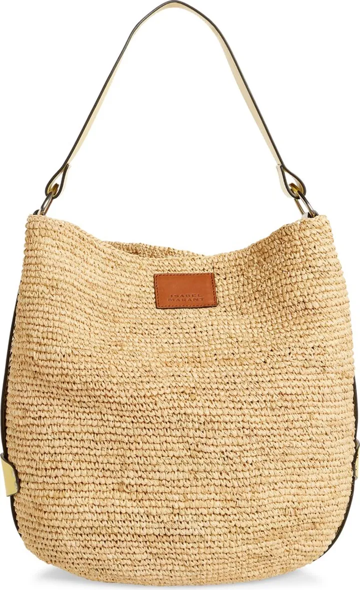 Bayia Raffia Bucket Bag