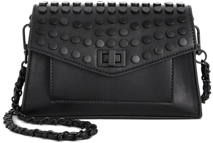 Steve Madden Aidan Battery Stud Flap Crossbody