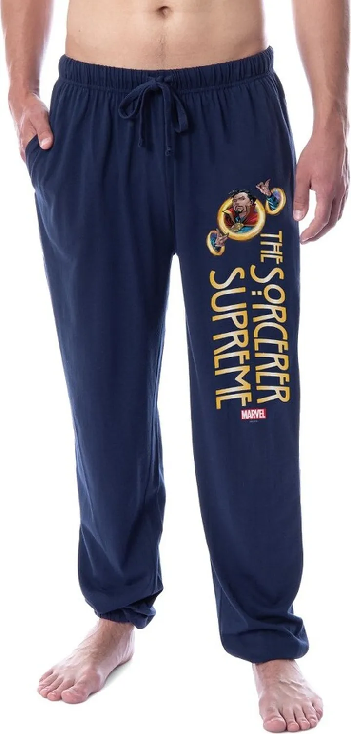 Marvel Mens' Doctor Strange The Sorcerer Supreme Adult Jogger Pajama Pants (2XL) Blue