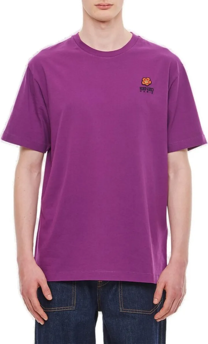 Kenzo Boke Flower Crest Logo Embroidered T-Shirt