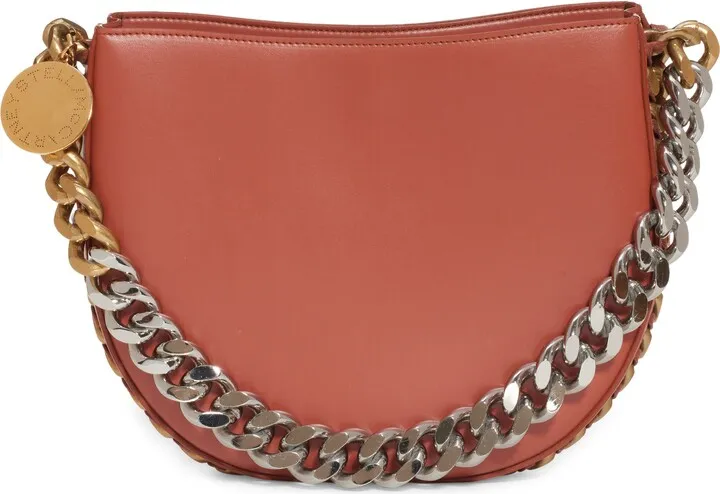 Medium Frayme Faux Leather Shoulder Bag