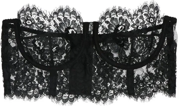 Dolce & Gabbana Floral Lace Cropped Bralette