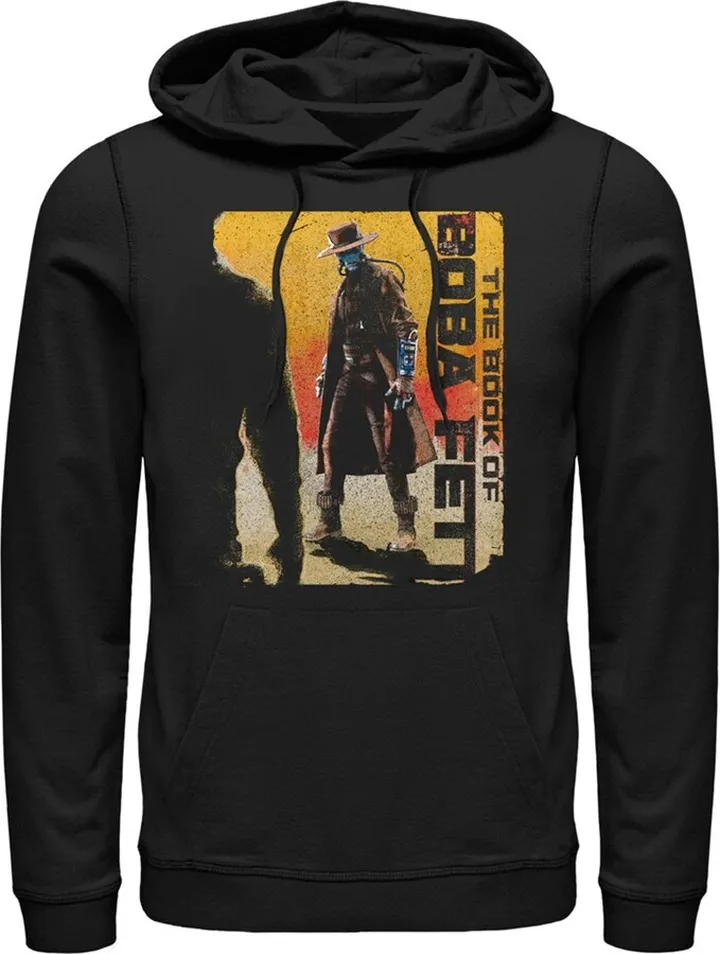 Men's Star Wars: The Book of Boba Fett Cad Bane Outlaw Gun Slinger Pull Over Hoodie - Black - Small