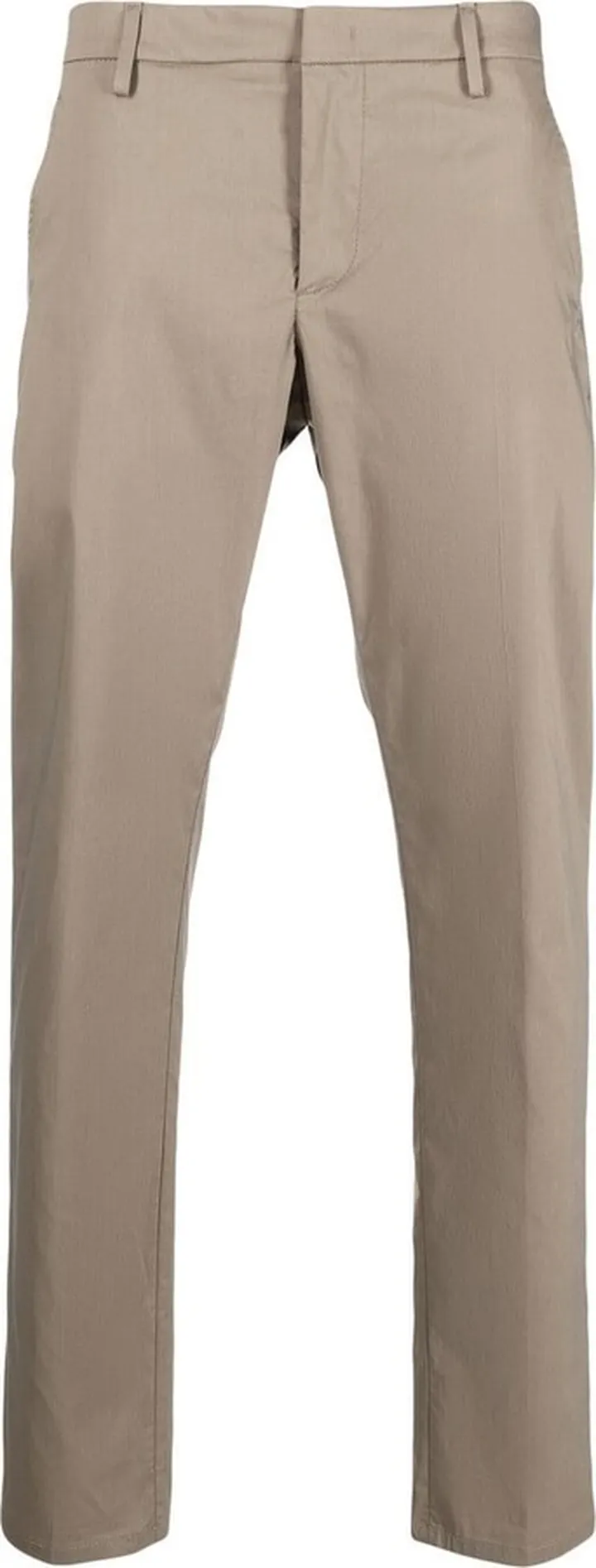 Mid-Rise Straight-Leg Trousers