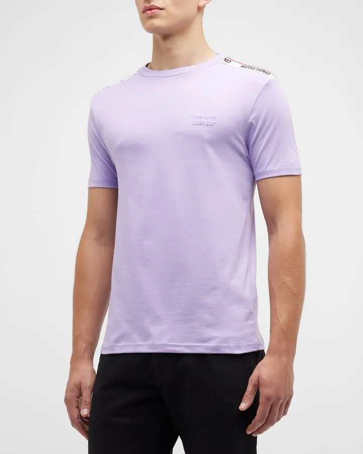 Men's Logo-Tape Crew T-Shirt