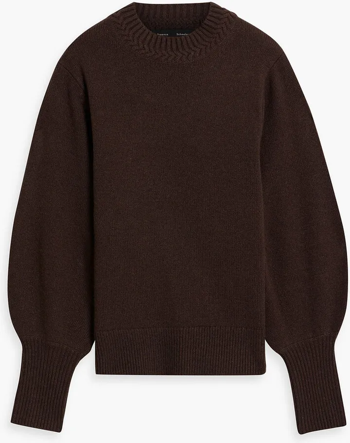 Cashmere and wool-blend sweater