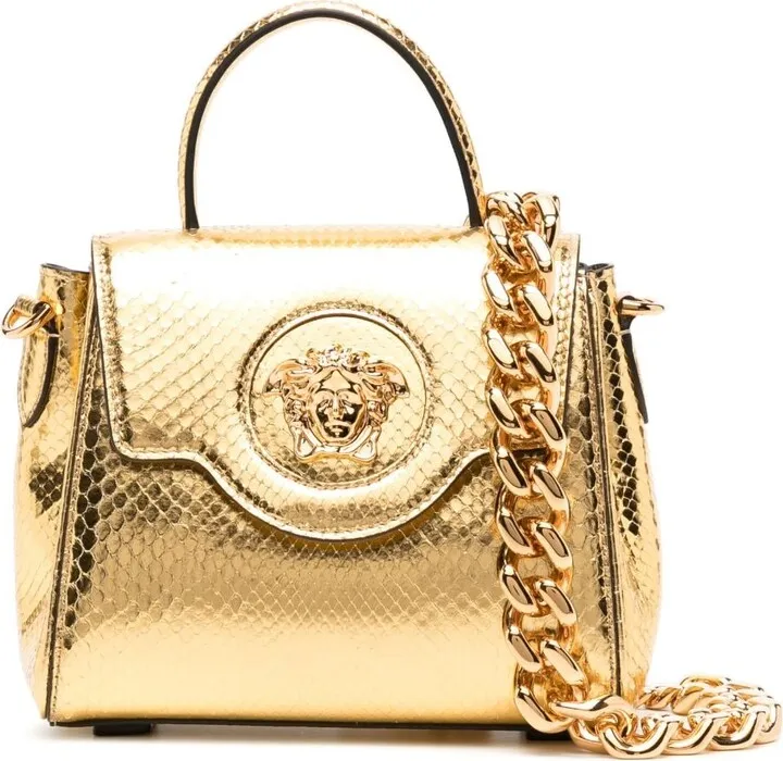 small La Medusa python-effect bag