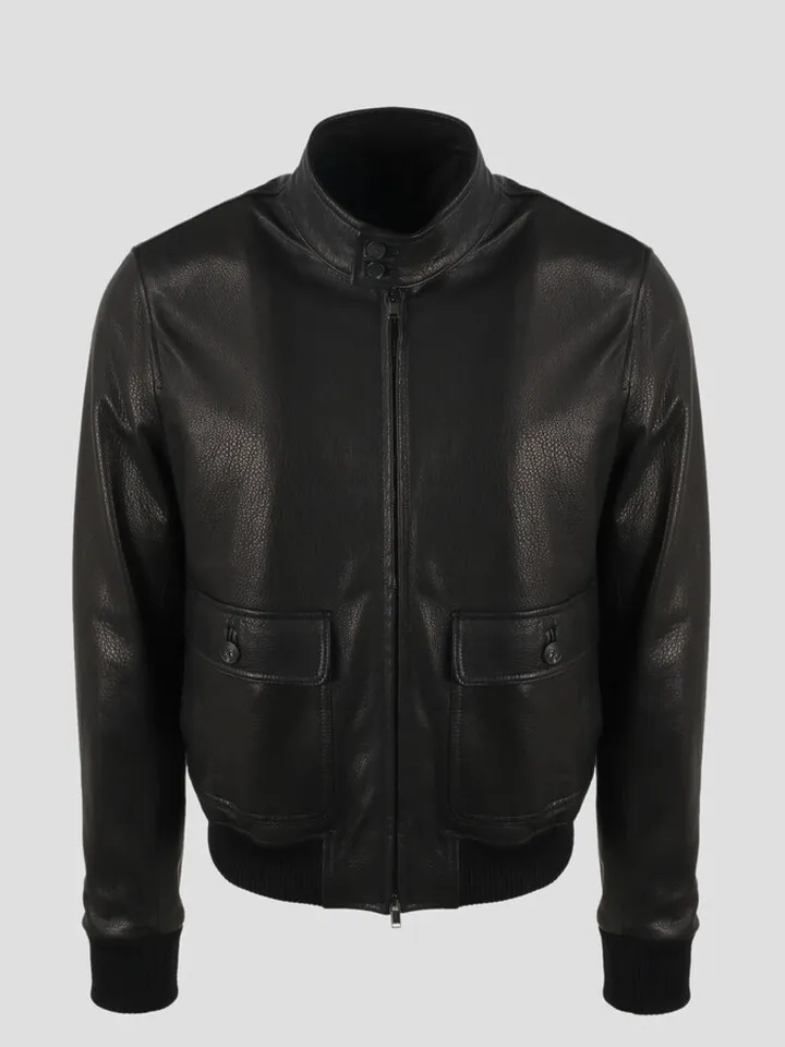 Tagliatore biker leather jacket.