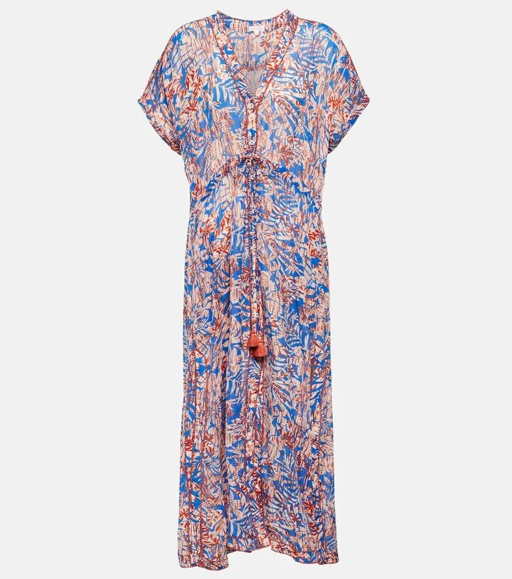 Mya floral midi dress