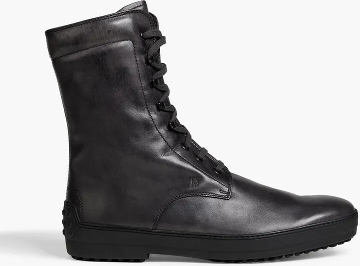 Leather boots