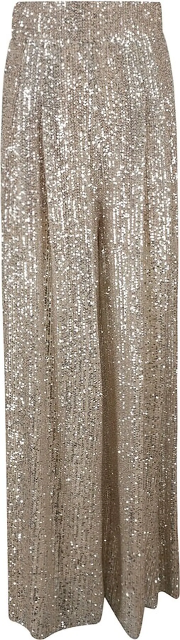 Sequin-coated High Waist Trousers