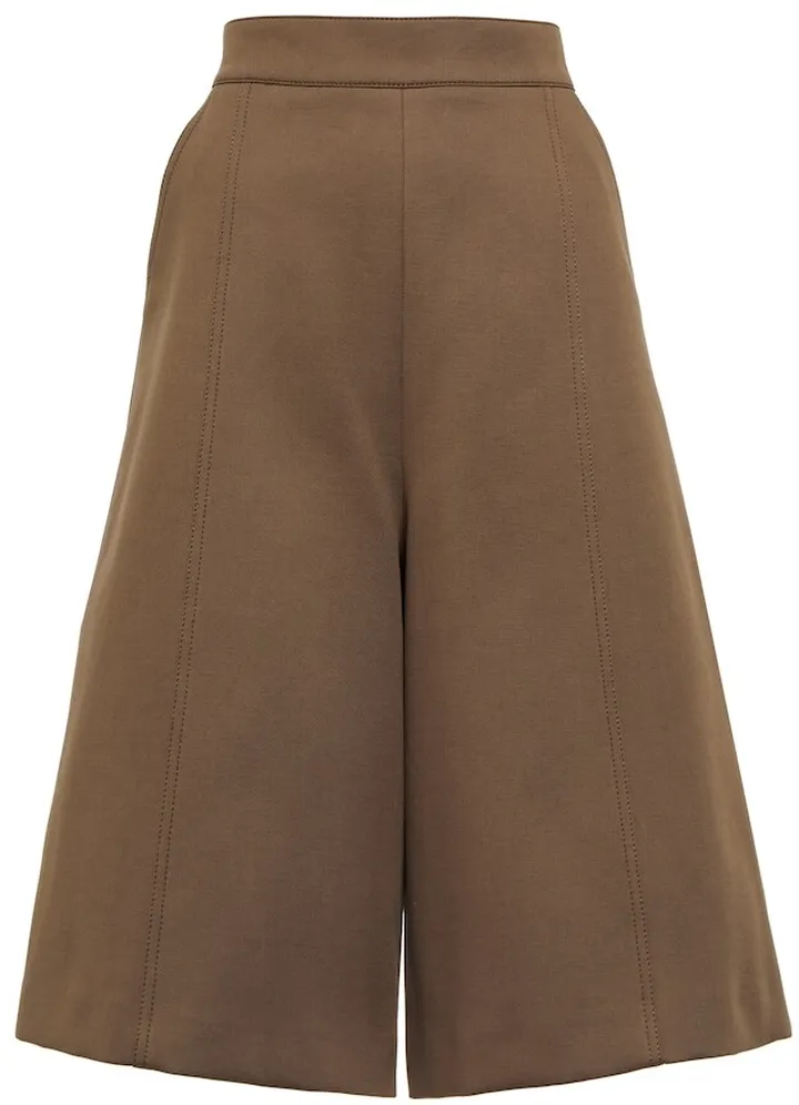 Miele high-rise cotton-blend shorts