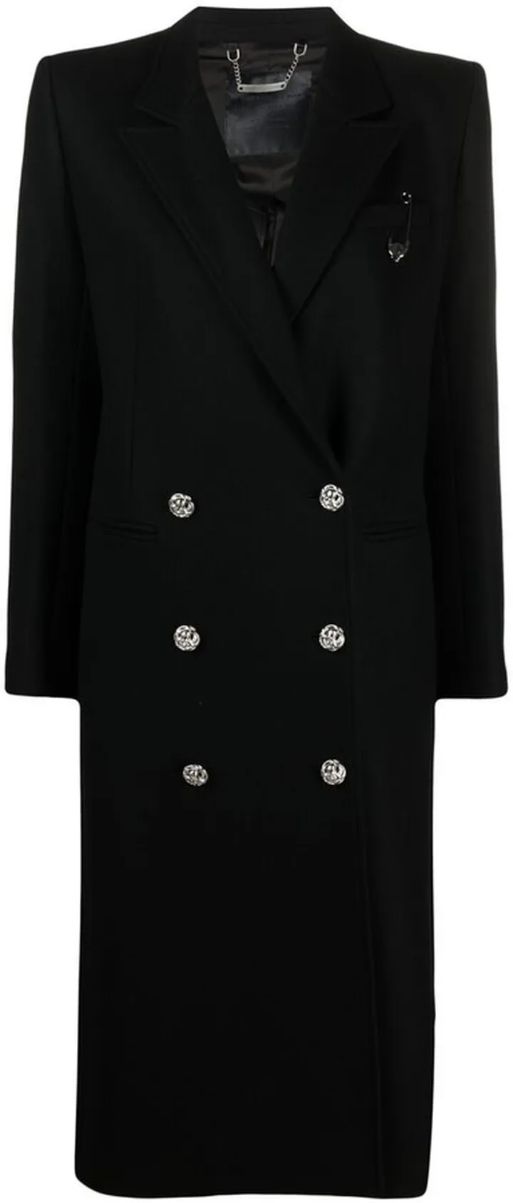 Long Safety-Pin Coat