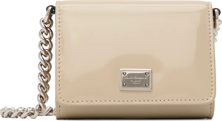 Dolce & Gabbana Beige Micro Crossbody Bag