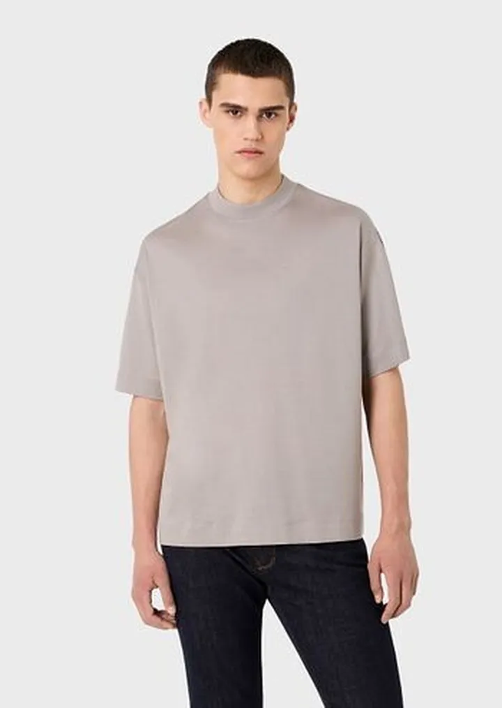 Loose-fit T-shirt in a Tencel-blend jersey