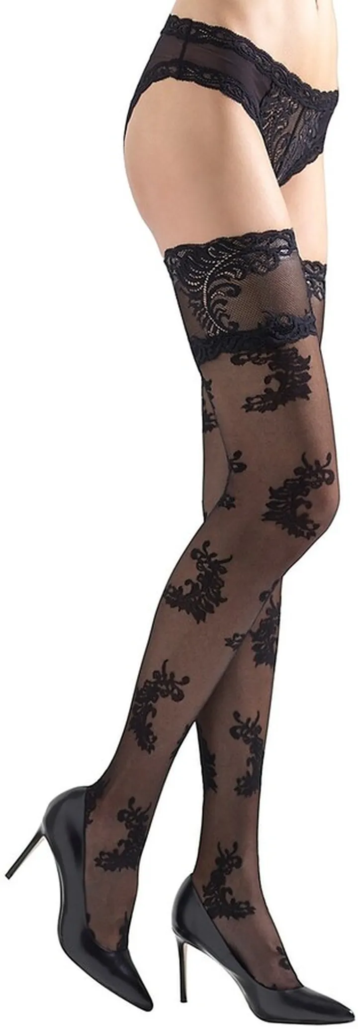 Feather Sheer Thigh Highs