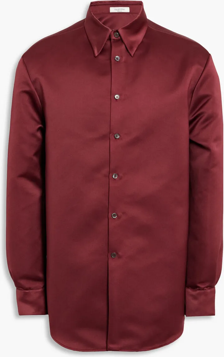 Duchesse-satin shirt